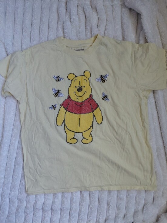 Disney Tops - Winnie The Pooh Cross Stitch T Shirt